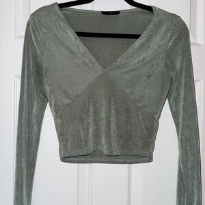 Green Long Sleeve Top